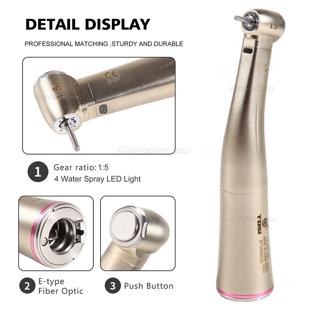 TOSI TX-414-734 Dental 1:5 Fiber Optic Contra Angle (Mini head)